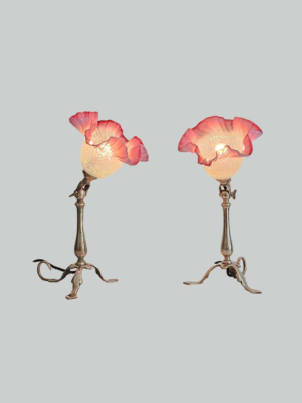 Unsigned | 2 Arts & Crafts Multi-utility Lamps | England c.1900 | SOLD