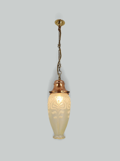 John Walsh Walsh | 2 Similar Vaseline glass Pendant Lampshades | Available to Buy Individually