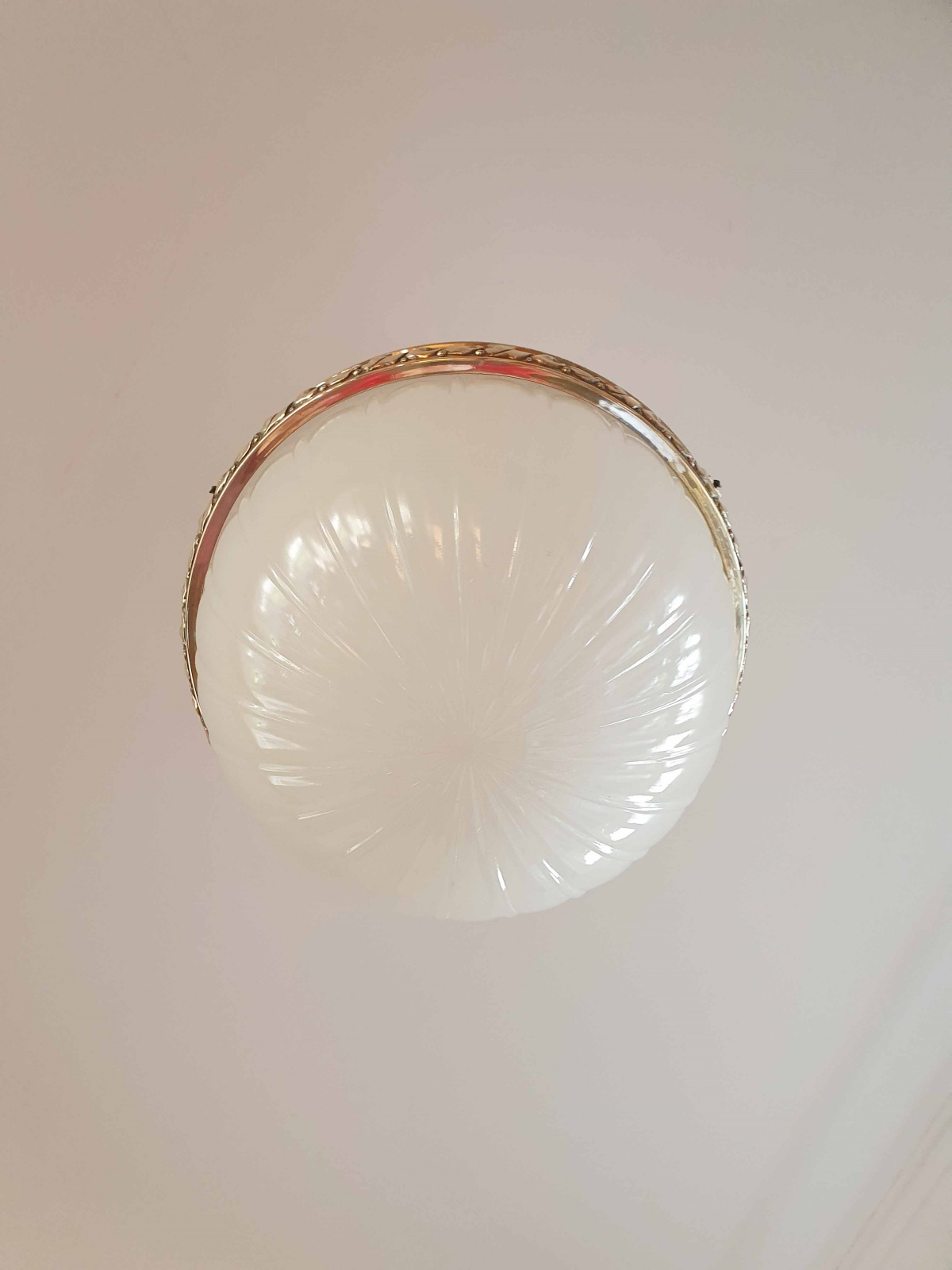 Jefferson & Co. for G.E.C | Moonstone Plafonnier | England c.1925 | SOLD - Image 6