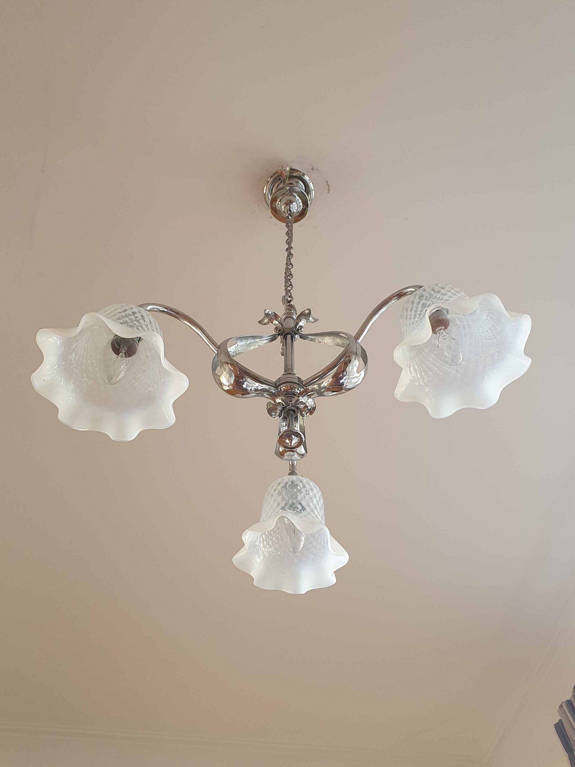 Attributed The General Electric Company (G.E.C) | Small Arts & Crafts Ceiling Fitting | England c.1900 | SOLD - Image 6