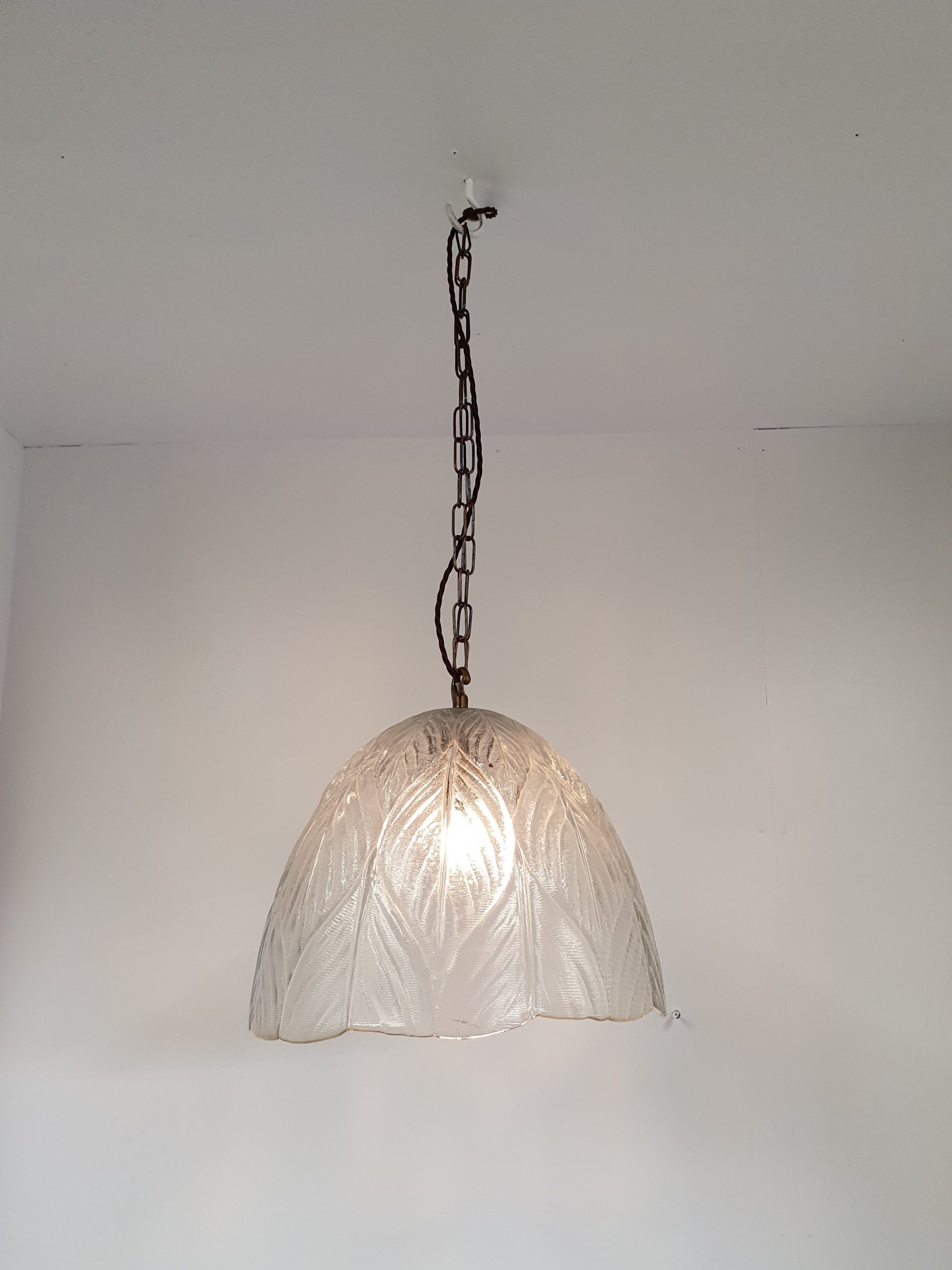 Unsigned | 2 Very Large Pendant "leaf" Lampshades | Available to Buy Seperately - Image 2