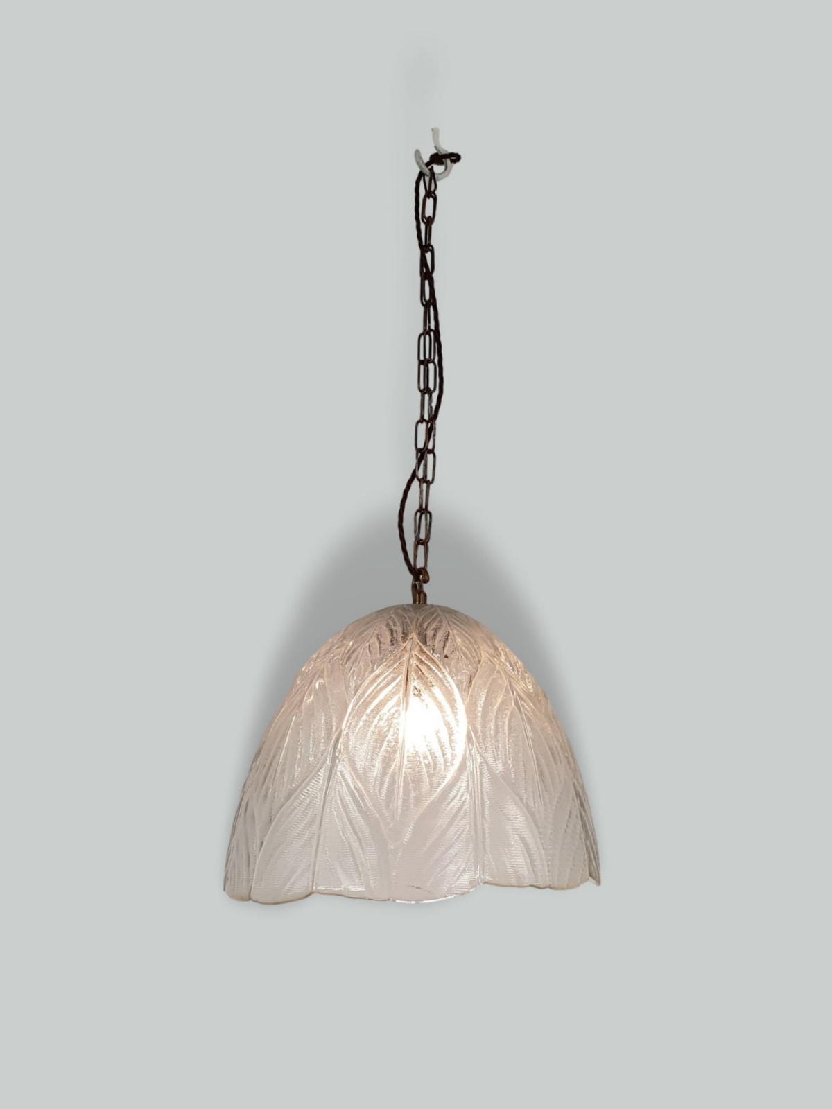 Unsigned | 2 Very Large Pendant "leaf" Lampshades | Available to Buy Seperately