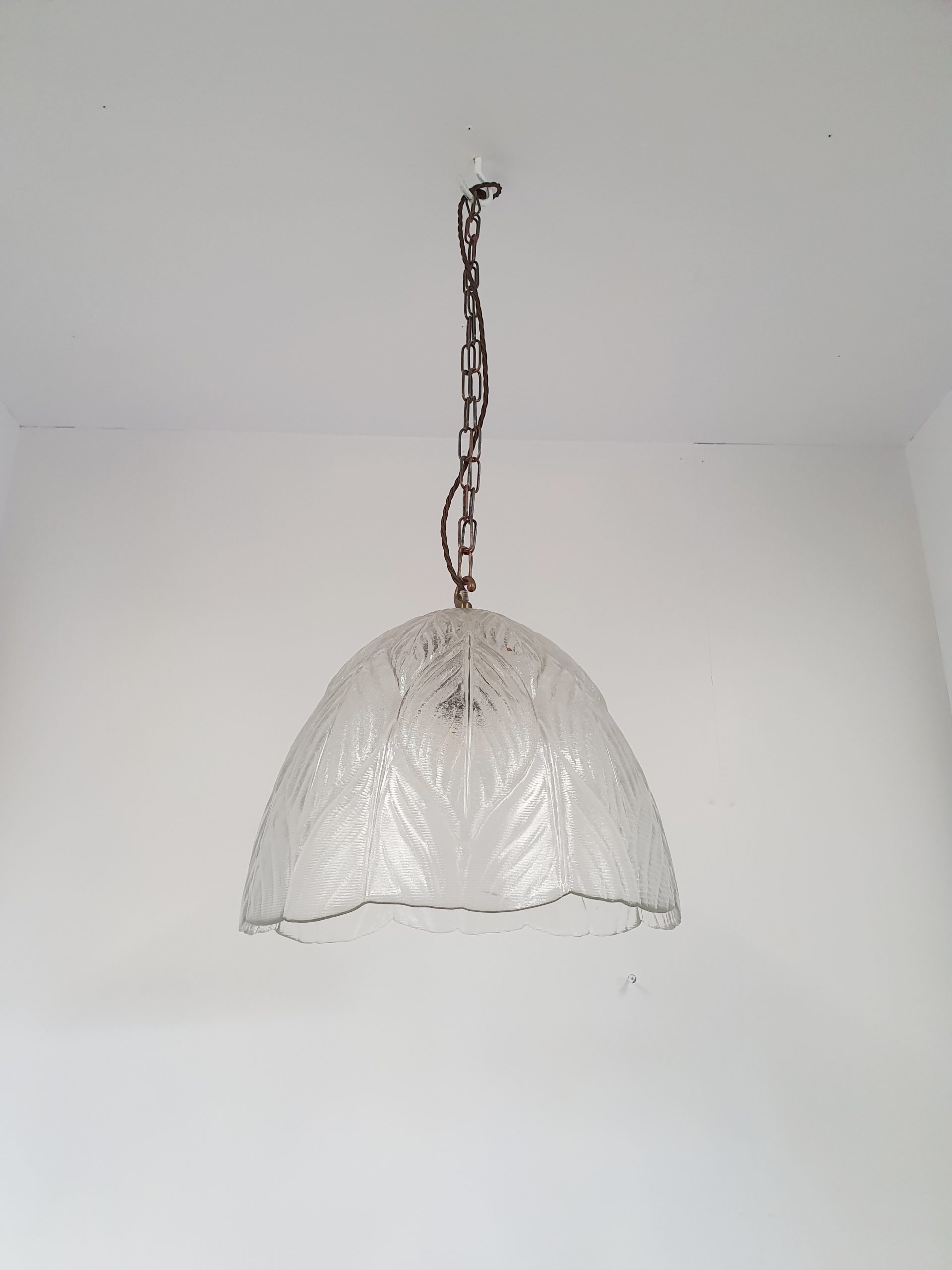 Unsigned | 2 Very Large Pendant "leaf" Lampshades | Available to Buy Seperately - Image 5