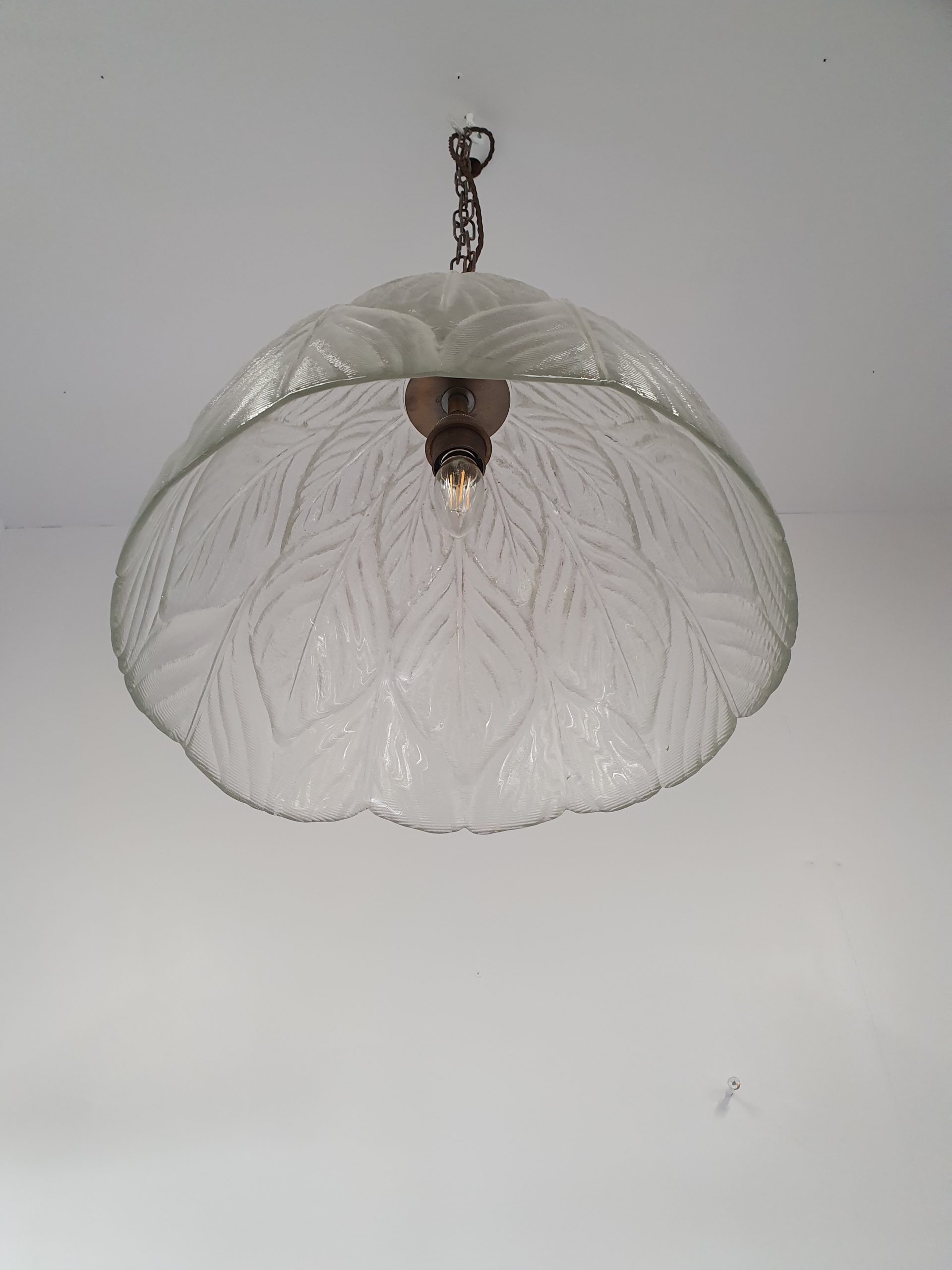 Unsigned | 2 Very Large Pendant "leaf" Lampshades | Available to Buy Seperately - Image 7