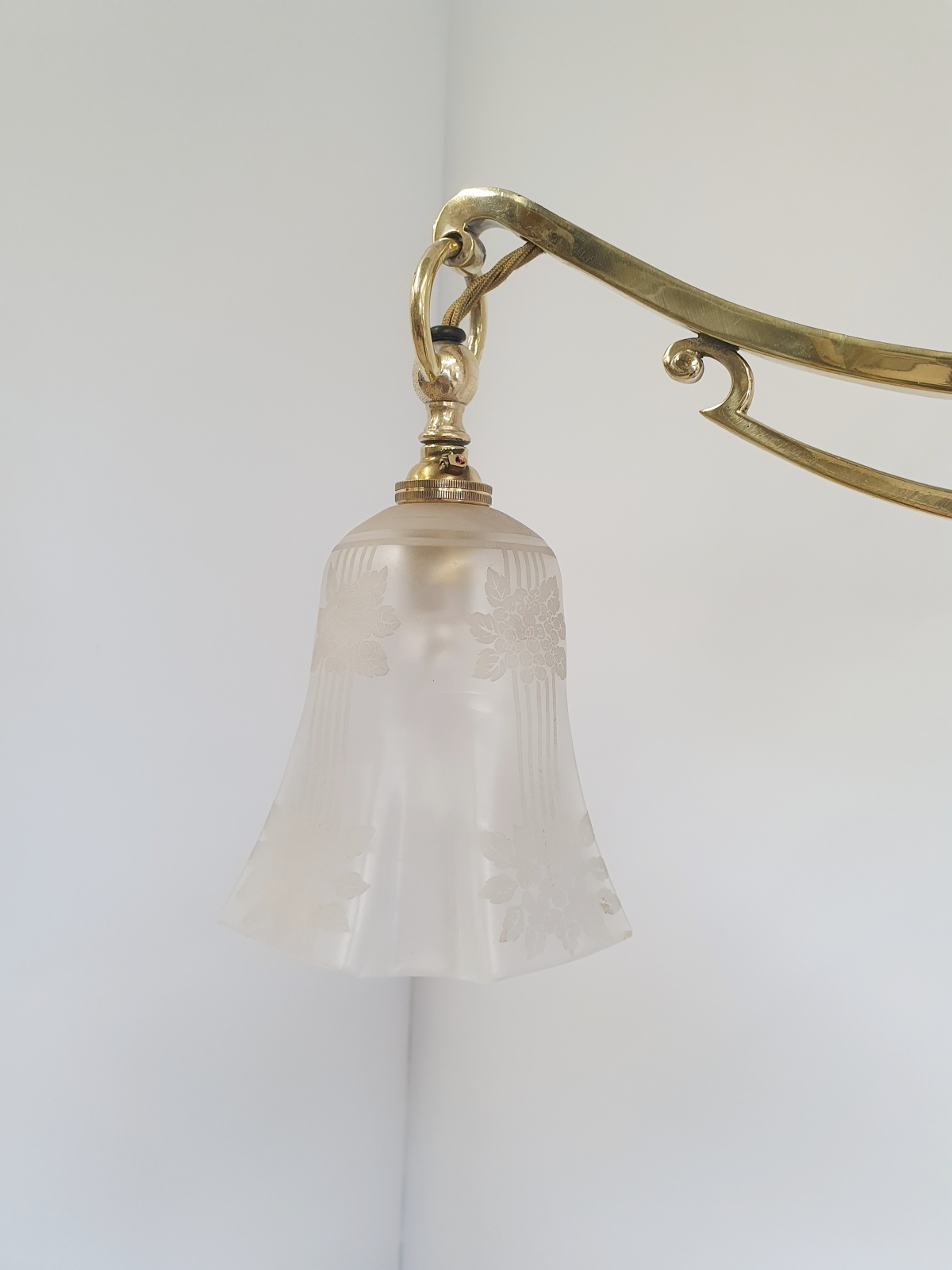 Unsigned | Art Nouveau "Rise & Fall" Ceiling Light | England c.1905 | SOLD - Image 10