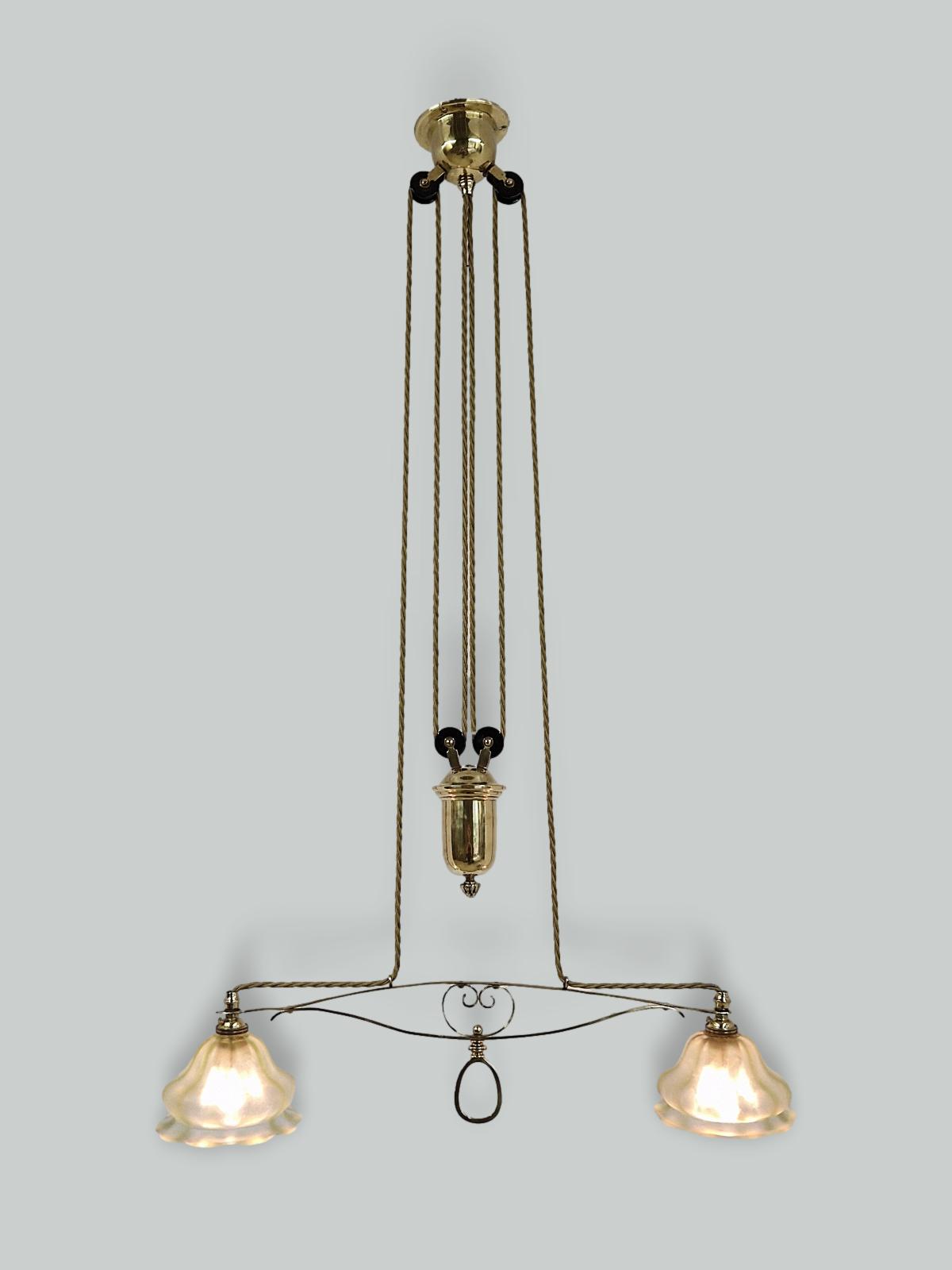 Unsigned | Art Nouveau Rise & Fall Lamp | England c.1915 | SOLD
