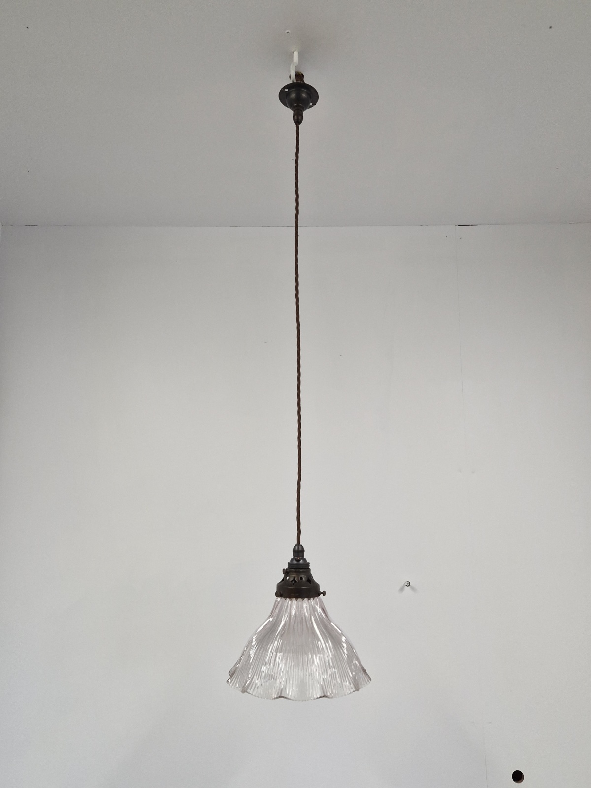 The Holophane Company | Medium Pendant "Stiletto" Prism Reflector | England c.1900 - Image 3