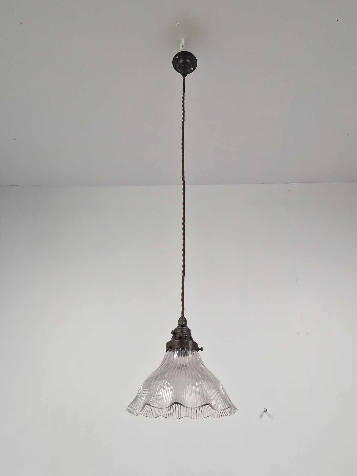 The Holophane Company | Medium Pendant "Stiletto" Prism Reflector | England c.1900 - Image 5