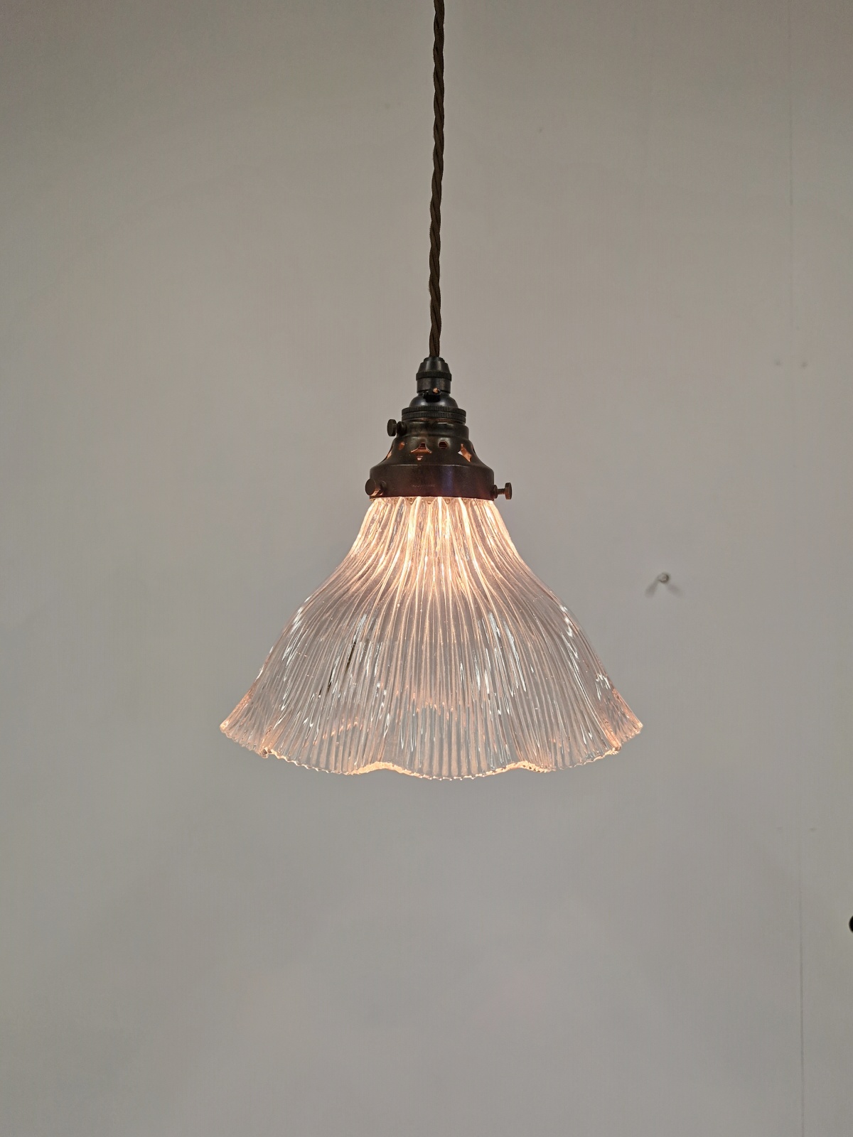 The Holophane Company | Medium Pendant "Stiletto" Prism Reflector | England c.1900 - Image 6