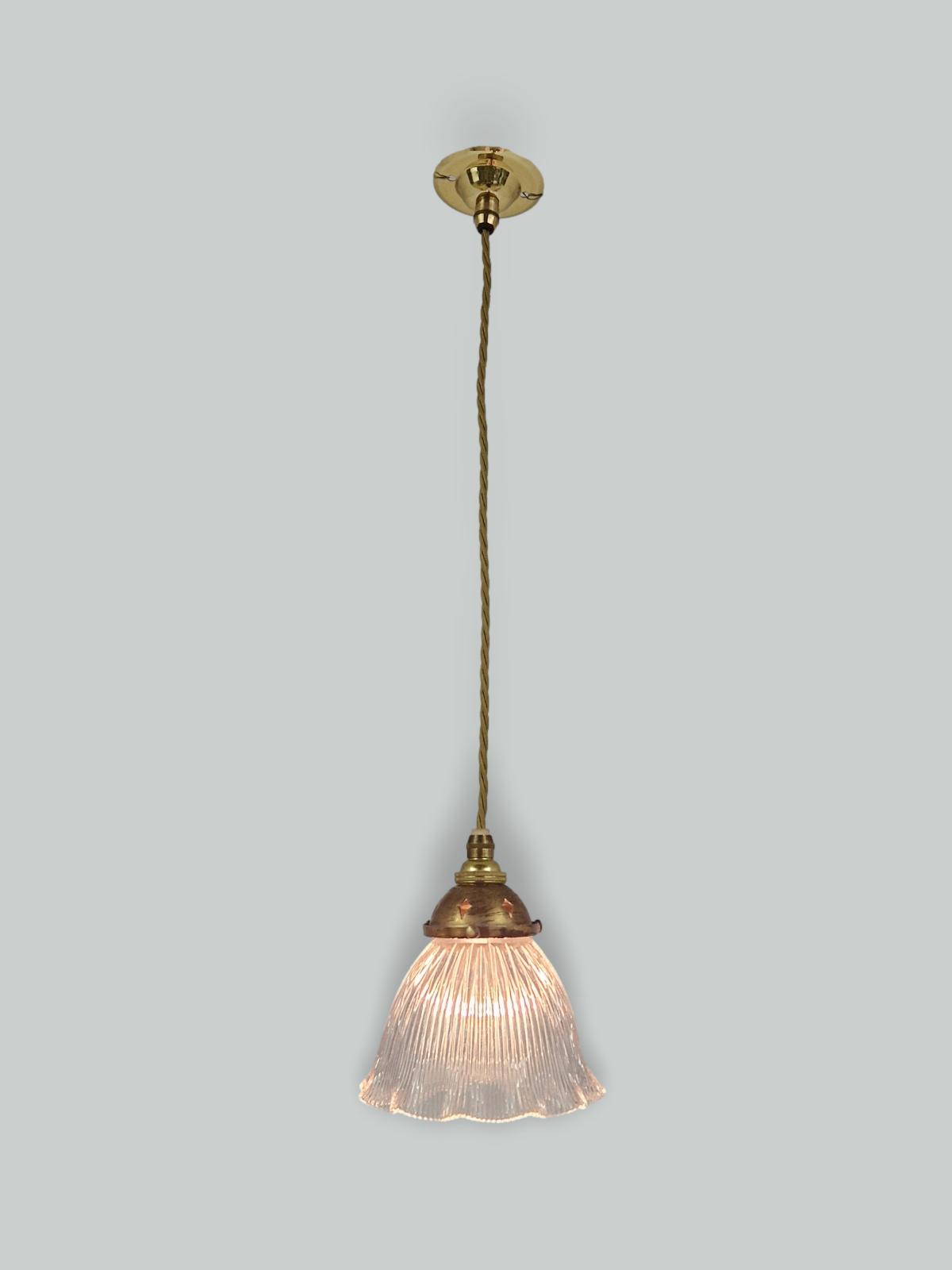 The Holophane Company | Small Pendant "Stiletto" Prism Reflector | England c.1900 | SOLD