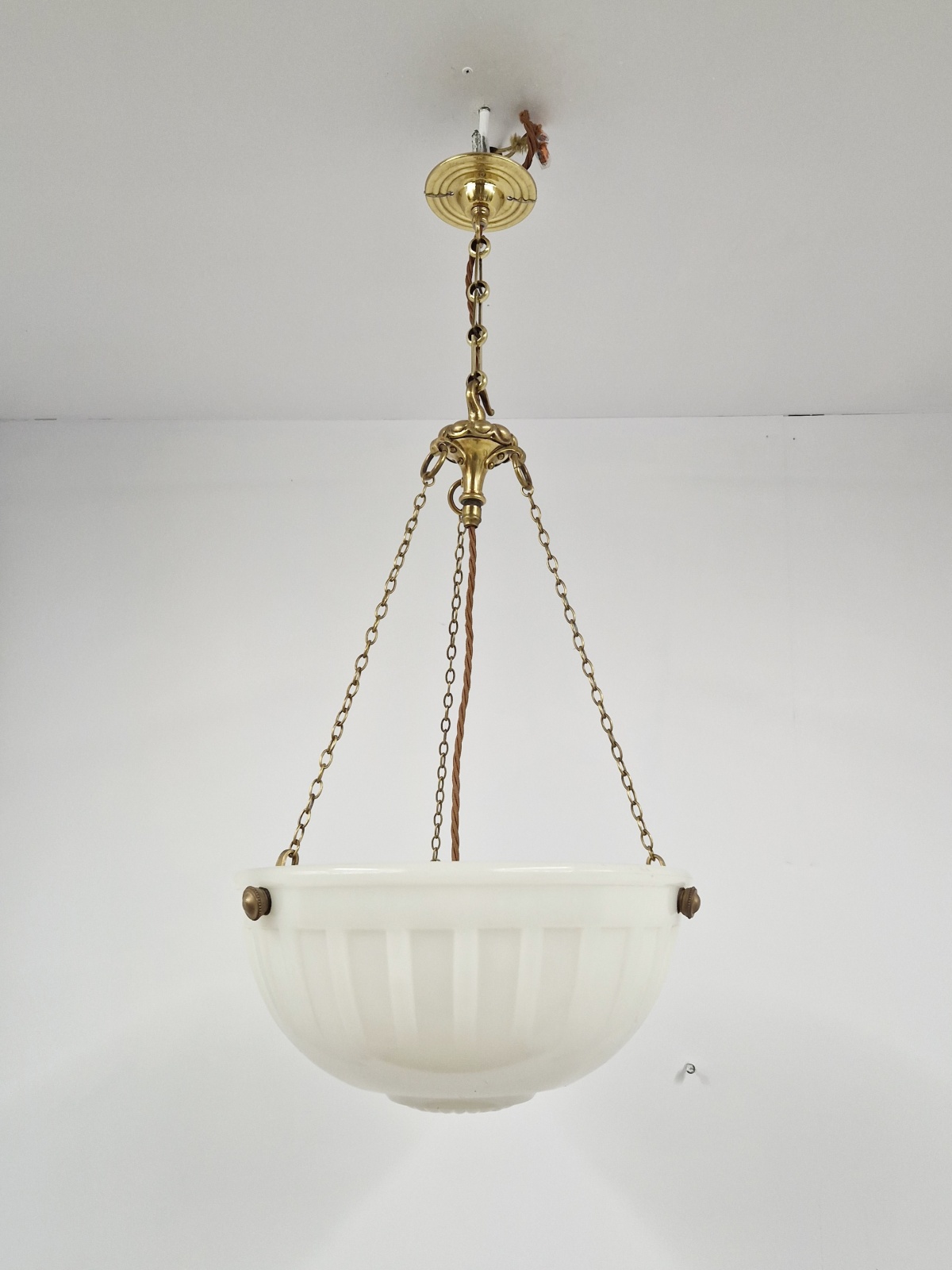 Jefferson & Co. for G.E.C | Moonstone Plafonnier | England c.1925 | SOLD - Image 2