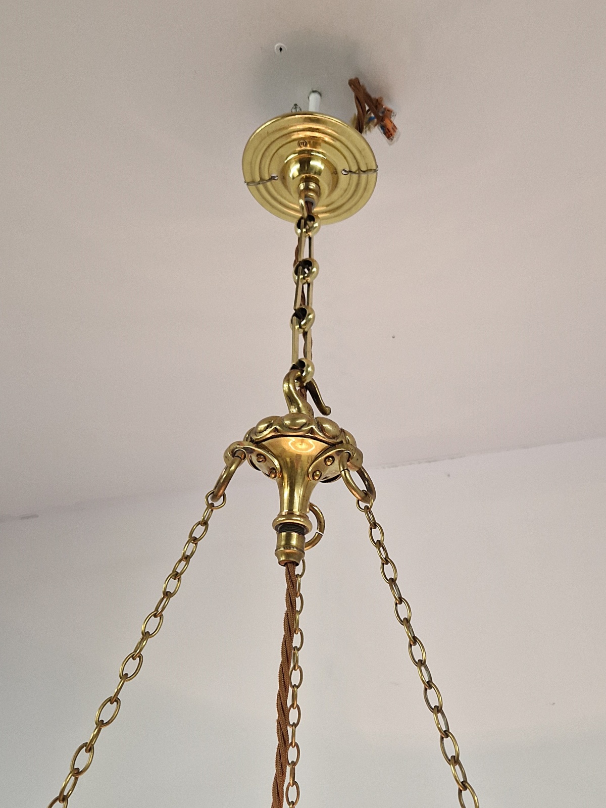 Jefferson & Co. for G.E.C | Moonstone Plafonnier | England c.1925 | SOLD - Image 7