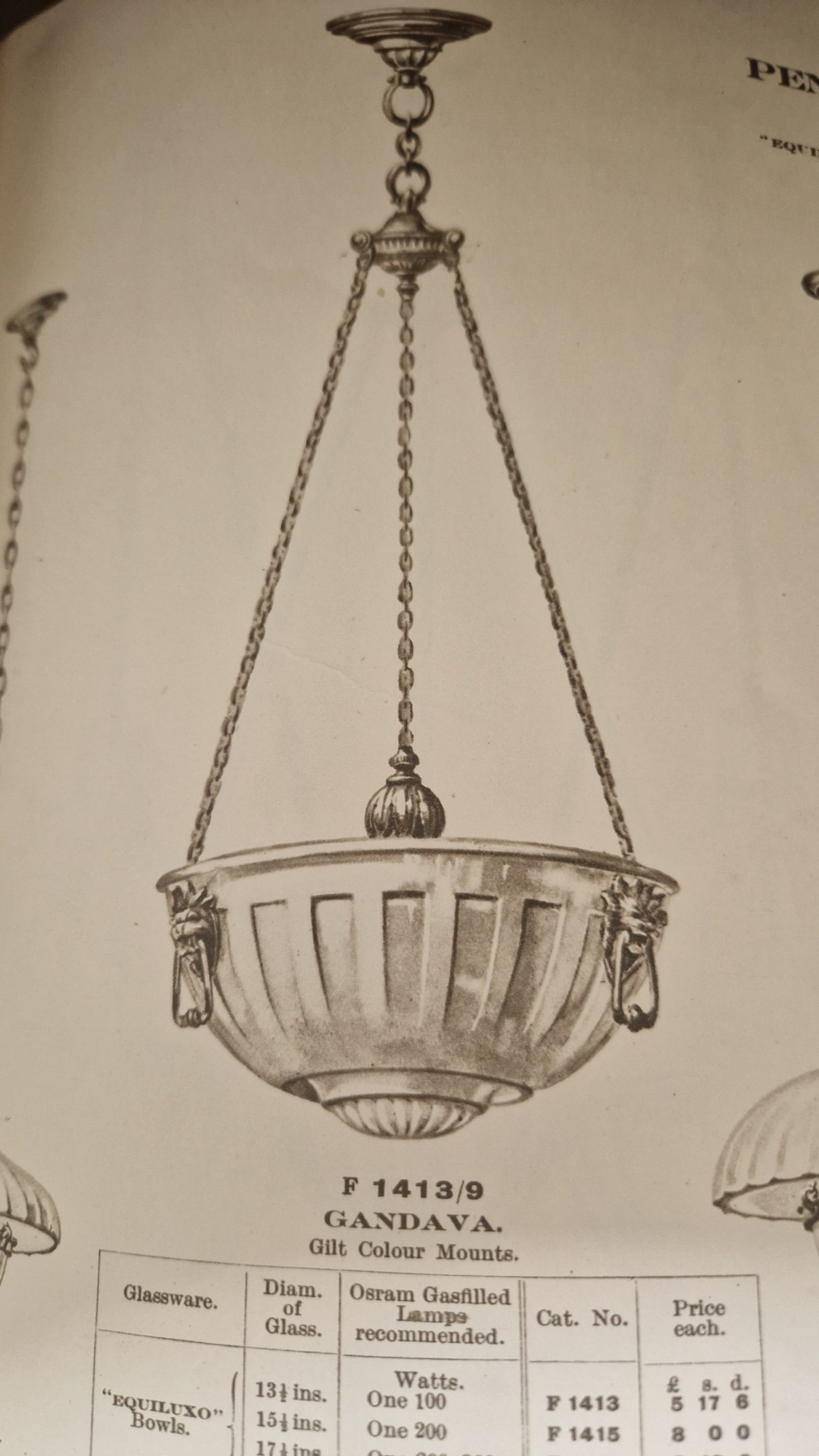 Jefferson & Co. for G.E.C | Moonstone Plafonnier | England c.1925 | SOLD - Image 10