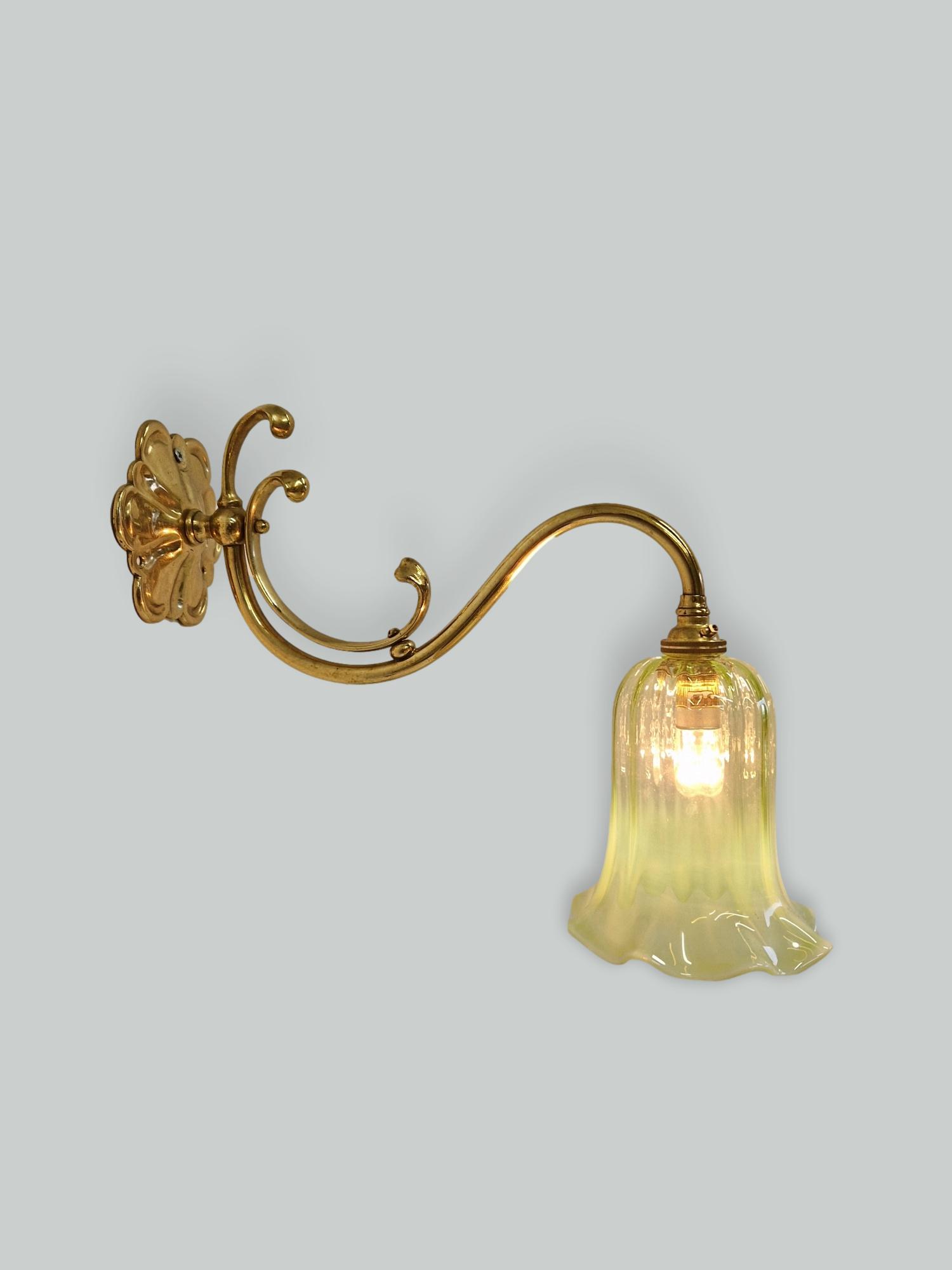 Unsigned | 2 Edwardian "Swan-Neck" Wall Lights | England c.1910-25 | SOLD