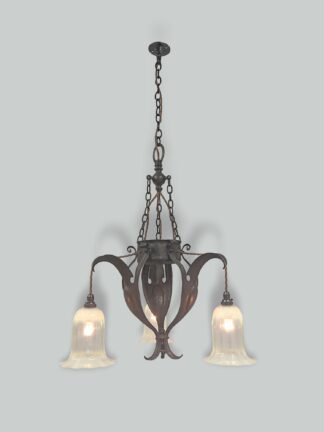 Style of Jesson, Birkett & Co. (Faulkner Bronze Co.) | Copper Arts & Crafts Hanging Lamp | England c.1900