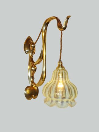James Hinks & Son, Birmingham | Art Nouveau Cast Brass Wall Lights | England c.1905 | SOLD
