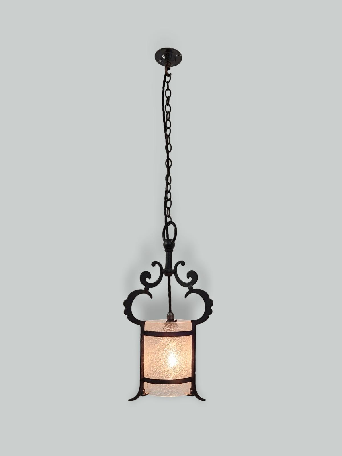 The General Electric Company (G.E.C) | Wrought-Iron Porch Lantern | England c.1905 | SOLD