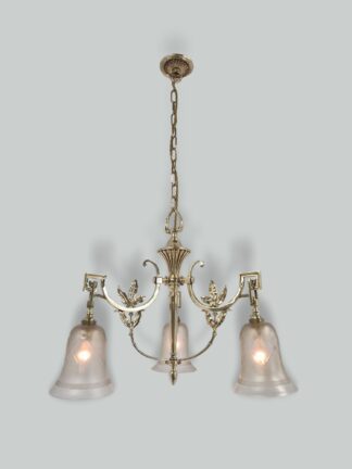 Unsigned | Traditional Edwardian 3-Branch Electrolier | England c.1910-1920 | SOLD