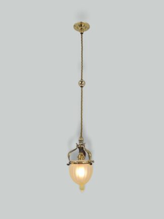 James Powell & Sons (Whitefriars) | Arts & Crafts Pendant Light | England c.1900 | SOLD
