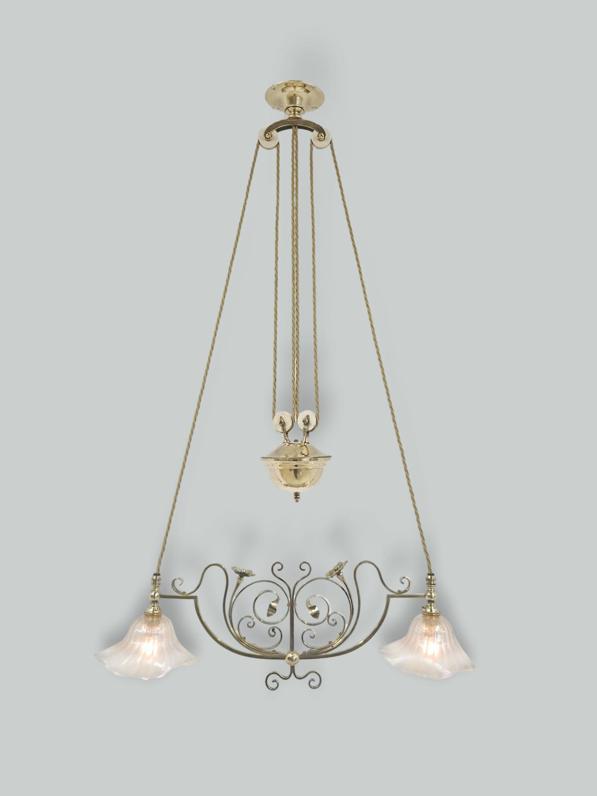 Unsigned | Art Nouveau Rise & Fall Lamp | England c.1915 | SOLD