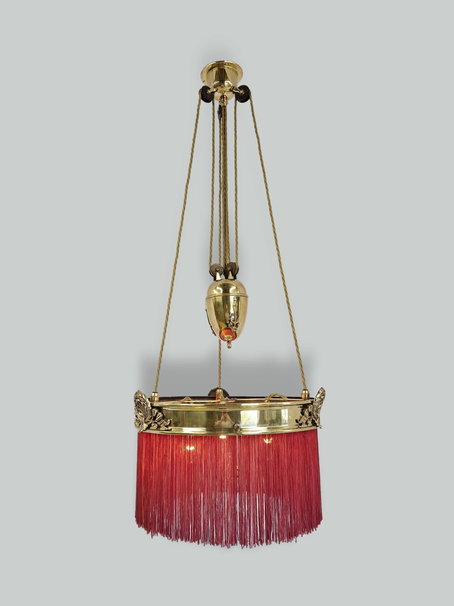 Unsigned | Traditional Circular Rise & Fall Chandelier | England c.1915 | SOLD