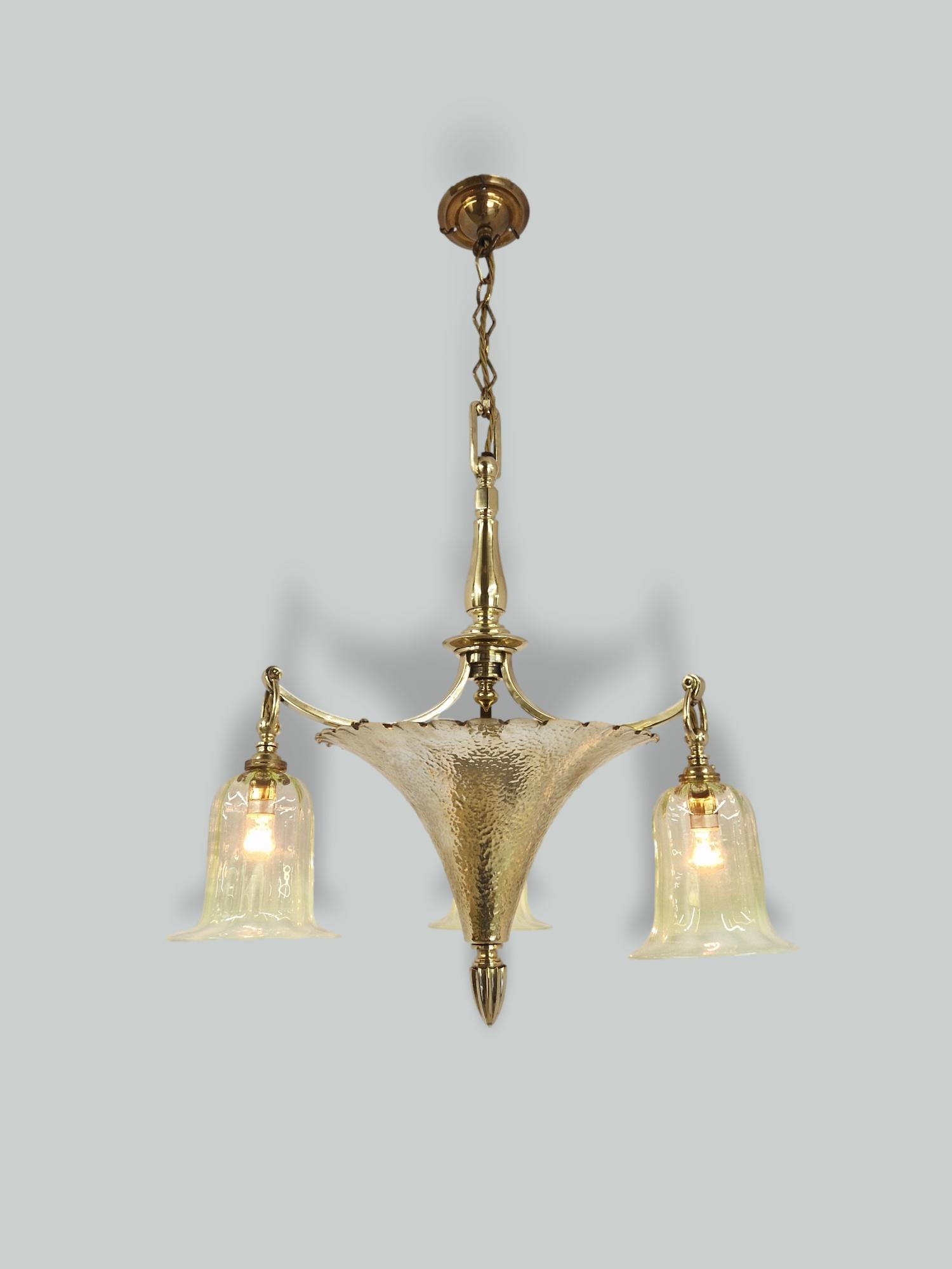 Unsigned | Arts & Crafts Ceiling Light | England c.1905