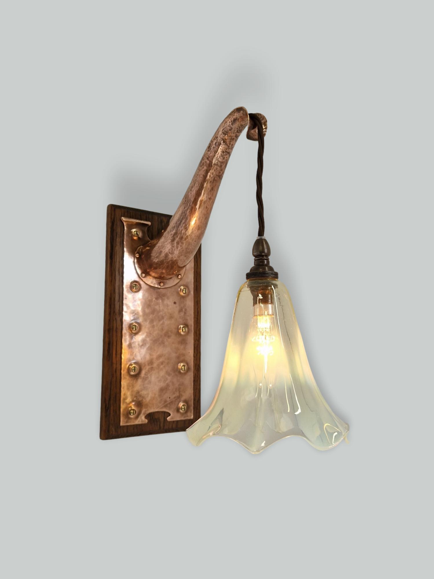 Style of Jesson Birkett & Co (Faulkner Bronze co.) | Arts & Crafts Wall Light | England c.1900 | SOLD