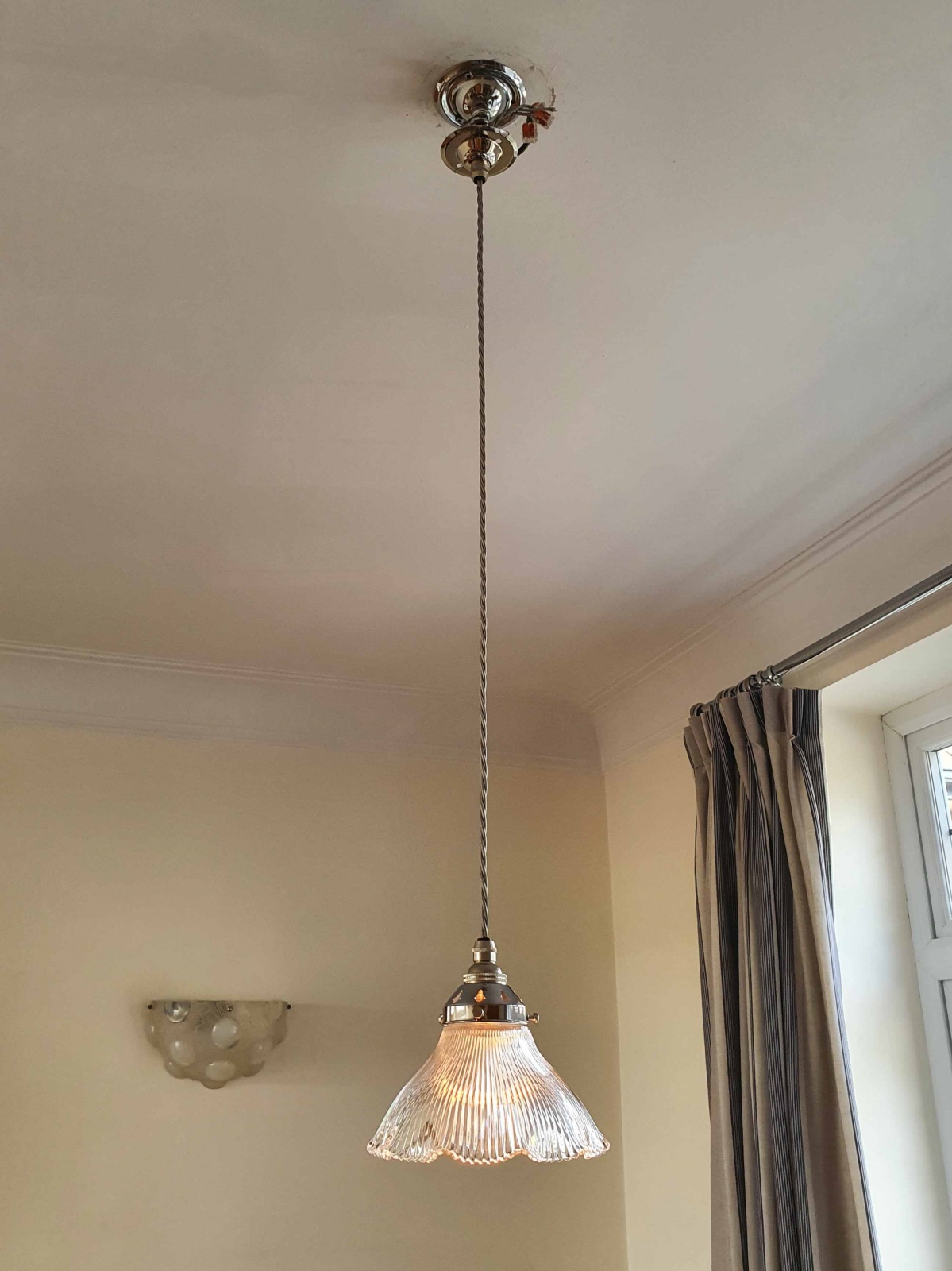 The Holophane Company | 3 Small Pendant "Stiletto" Prism Reflectors | England c.1900 | SOLD - Image 2