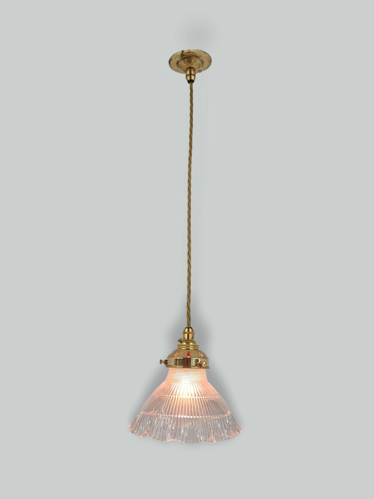 The Holophane Company | 2 Small-sized 'Stiletto' Prism Reflectors | England c.1900