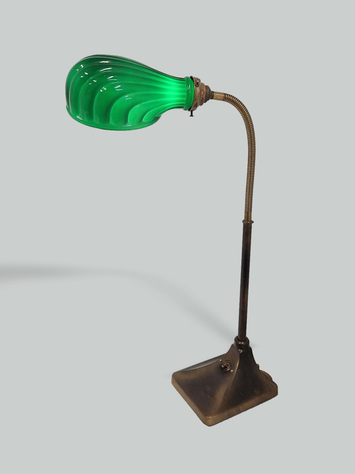 Unsigned | Large Banker's Desk Lamp | England 1910-20 | SOLD