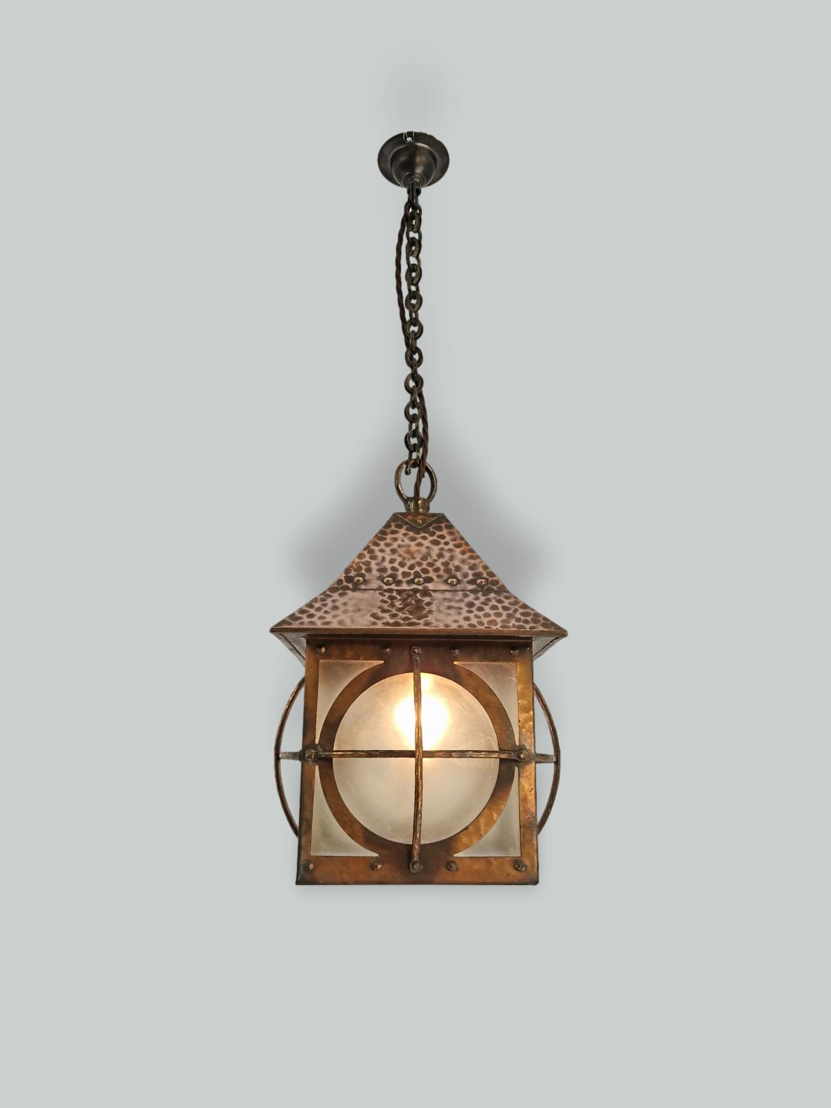 Style of Birminghan Guild of Handicraft | Copper Arts & Crafts Lantern | England c.1900 | SOLD