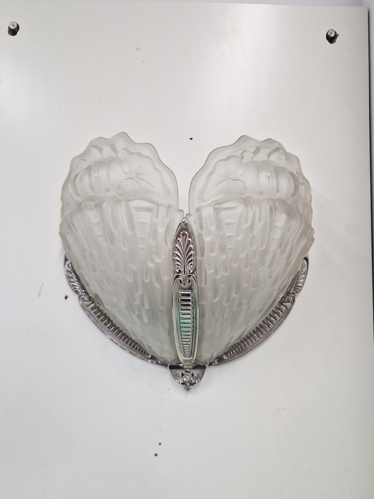 M.Hudry & Val Saint-Lambert | Large Art Deco Wall Light | France/Belgium c.1930 - Image 3