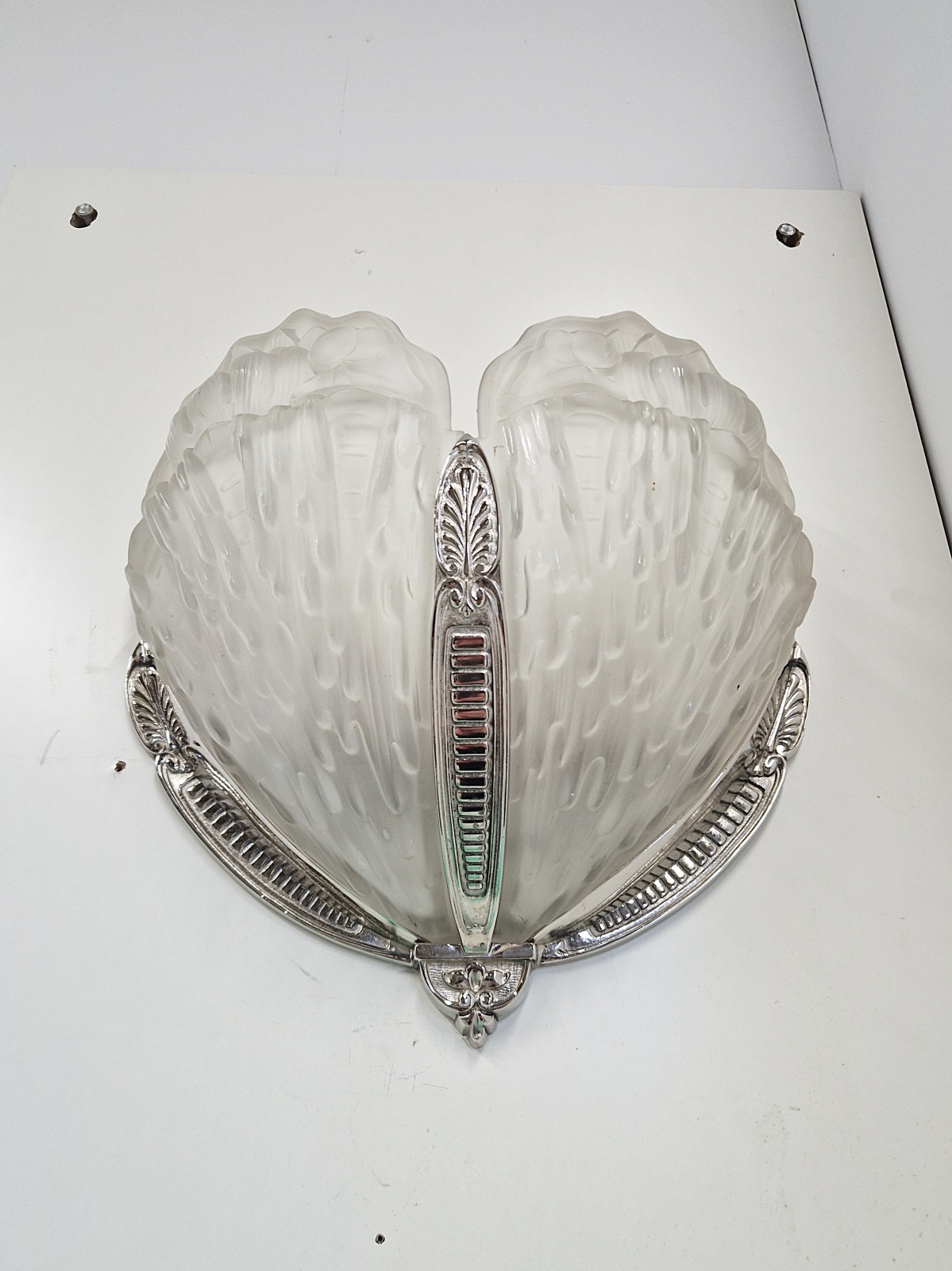 M.Hudry & Val Saint-Lambert | Large Art Deco Wall Light | France/Belgium c.1930 - Image 5