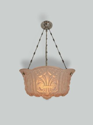 Unsigned | Pink Neo-Classical Plafonnier | France c.1925 | SOLD