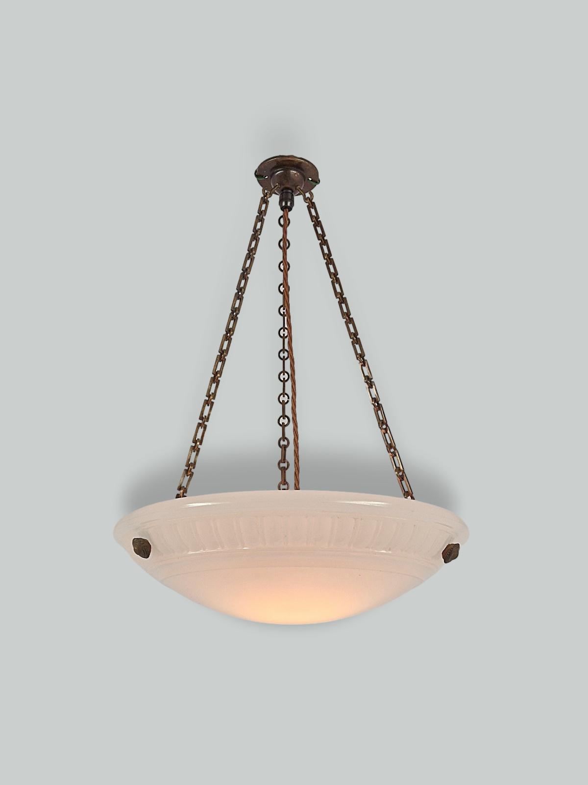 Jefferson & Co. | "Moonstone" Plafonnier | England c.1920 | SOLD
