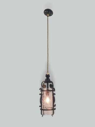 Unsigned | 2 Small Wrought-Iron Porch Lanterns | England c.1900