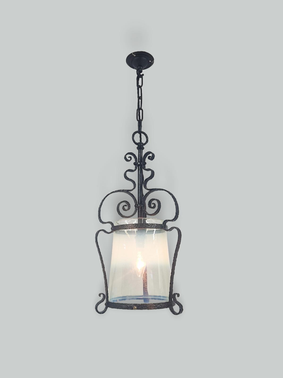 Style of W.A.S Benson | Wrought-Iron Arts & Crafts Lantern | England c.1900 | SOLD