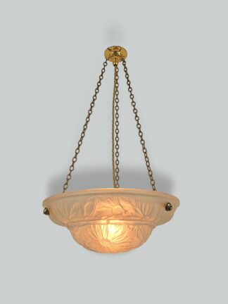 Unsigned | Frosted Art Deco Plafonnier | France c.1925 | SOLD