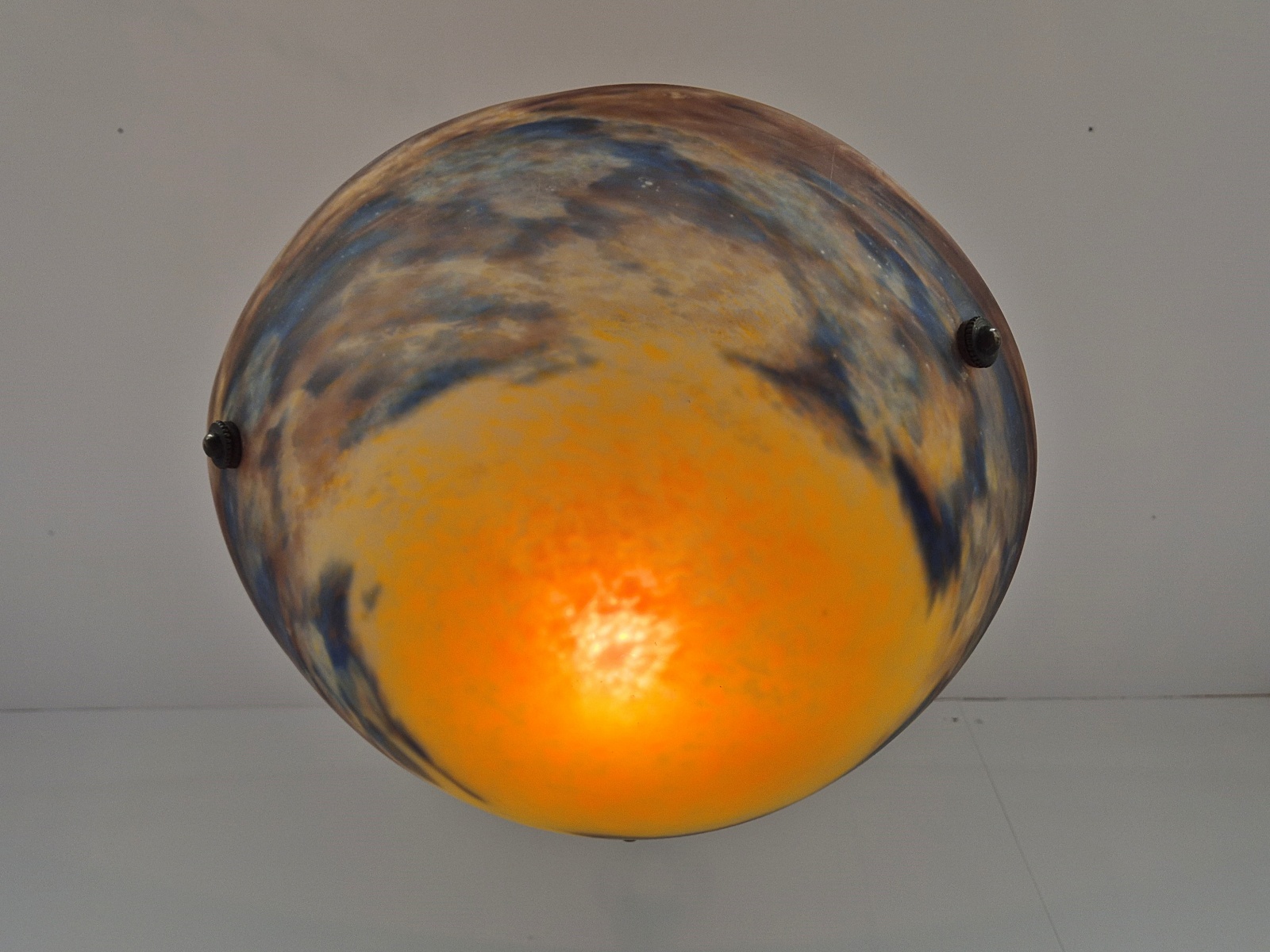 Verrerie D’art Degué | Pate-de-verre Plafonnier | France c.1925 | SOLD - Image 6