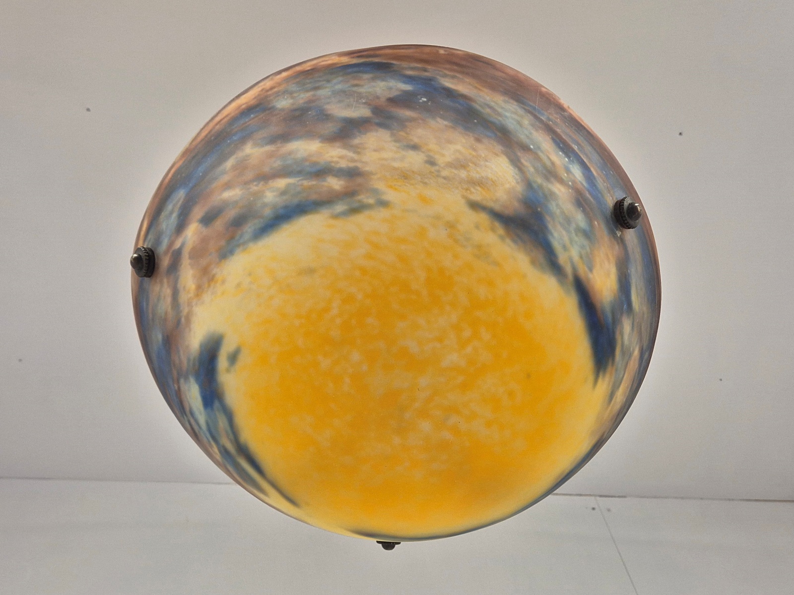 Verrerie D’art Degué | Pate-de-verre Plafonnier | France c.1925 | SOLD - Image 7