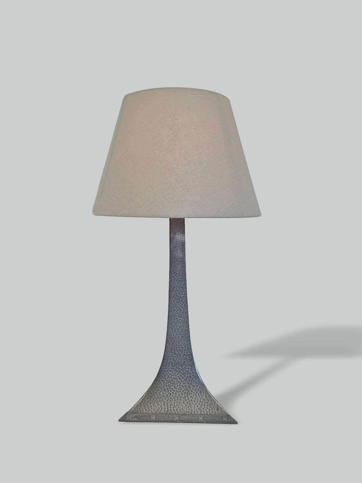 Mayflower Pewter | Arts & Crafts Table Standard | England 1908