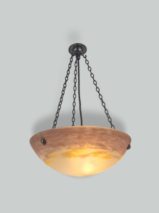 Grandes Verreries de Croismare | Pate-de-verre Plafonnier | France c.1925