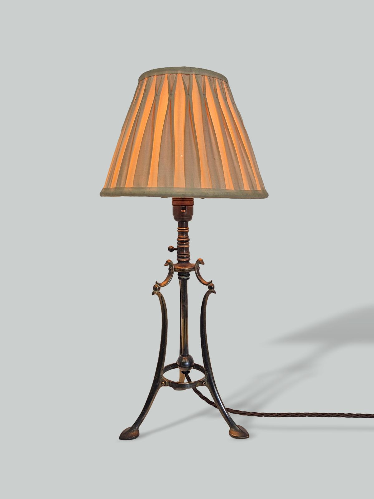 W.A.S Benson, London | Arts & Crafts Brass Table Standard | England c.1905