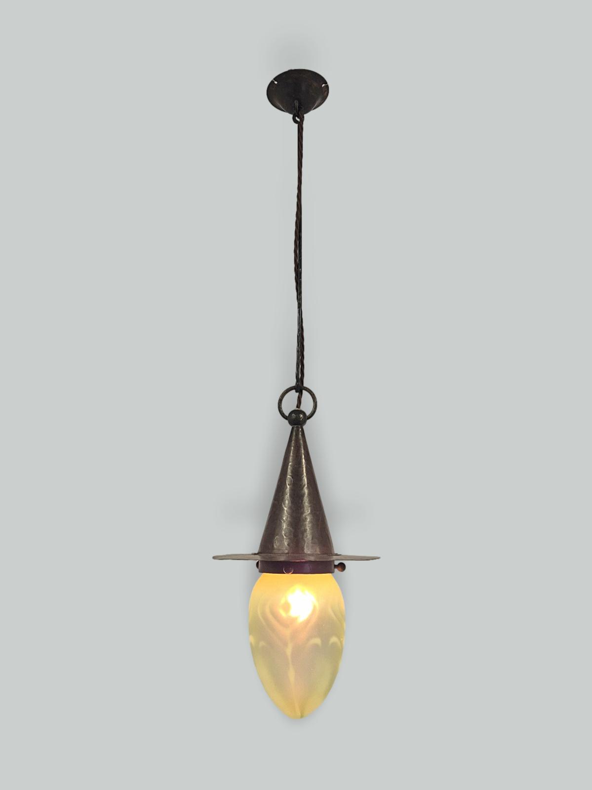 Attributed Jesson Birkett & Co.(Faulkner Bronze co.) | Arts & Crafts "Witch's Hat" Lantern | England c.1900 | SOLD