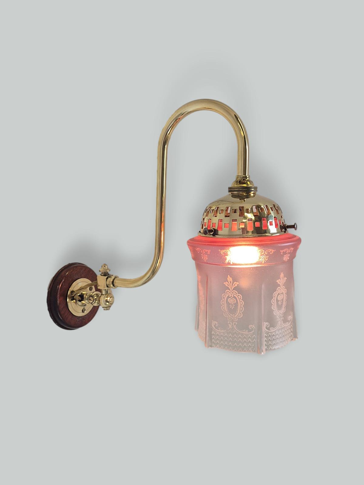 Unsigned | 2 Swivel-Neck Gas Wall Lights | English c1910