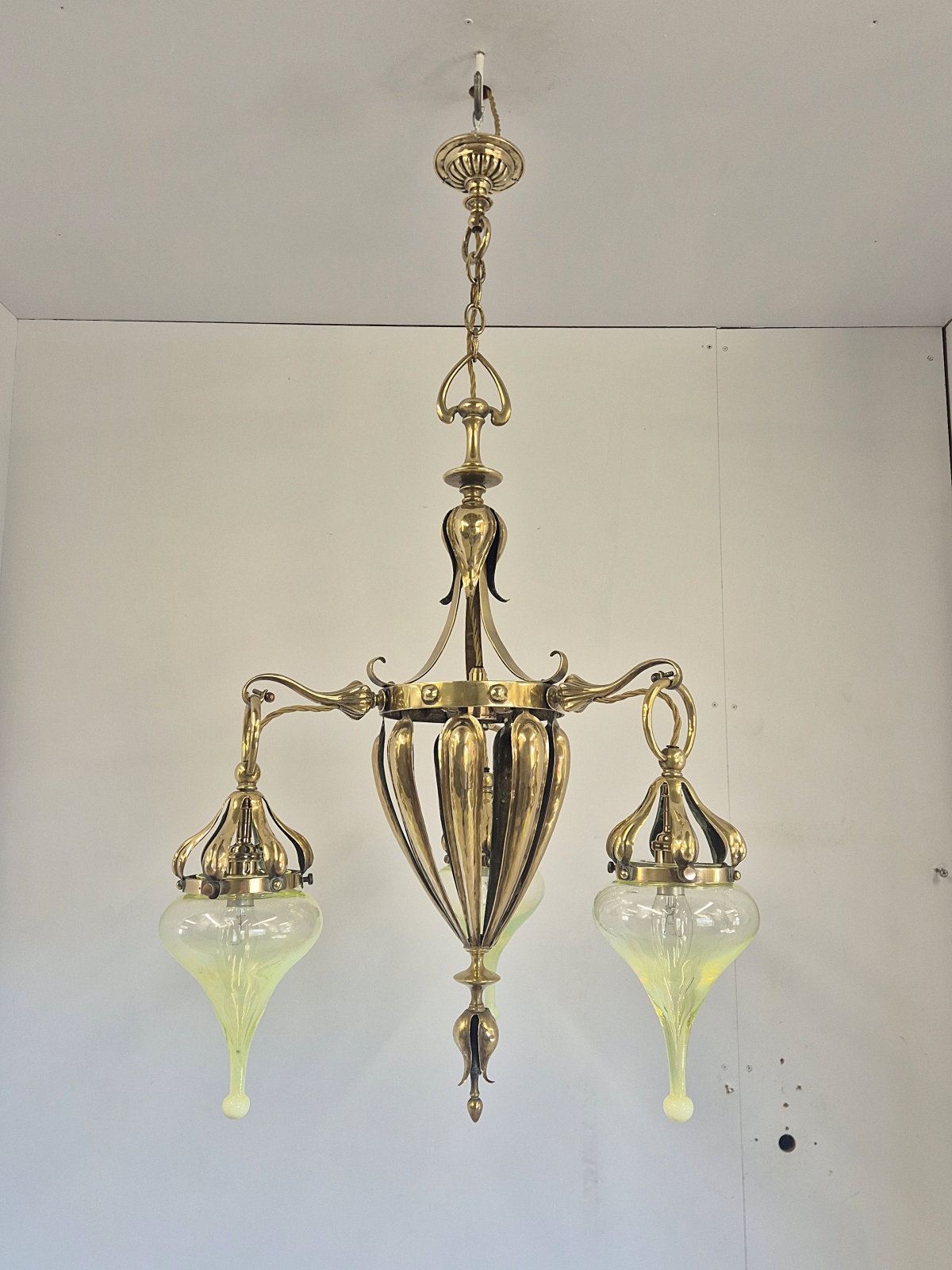 Best & Lloyd, Birmingham | Rare Art Nouveau Chandelier | England c.1900 - Image 3