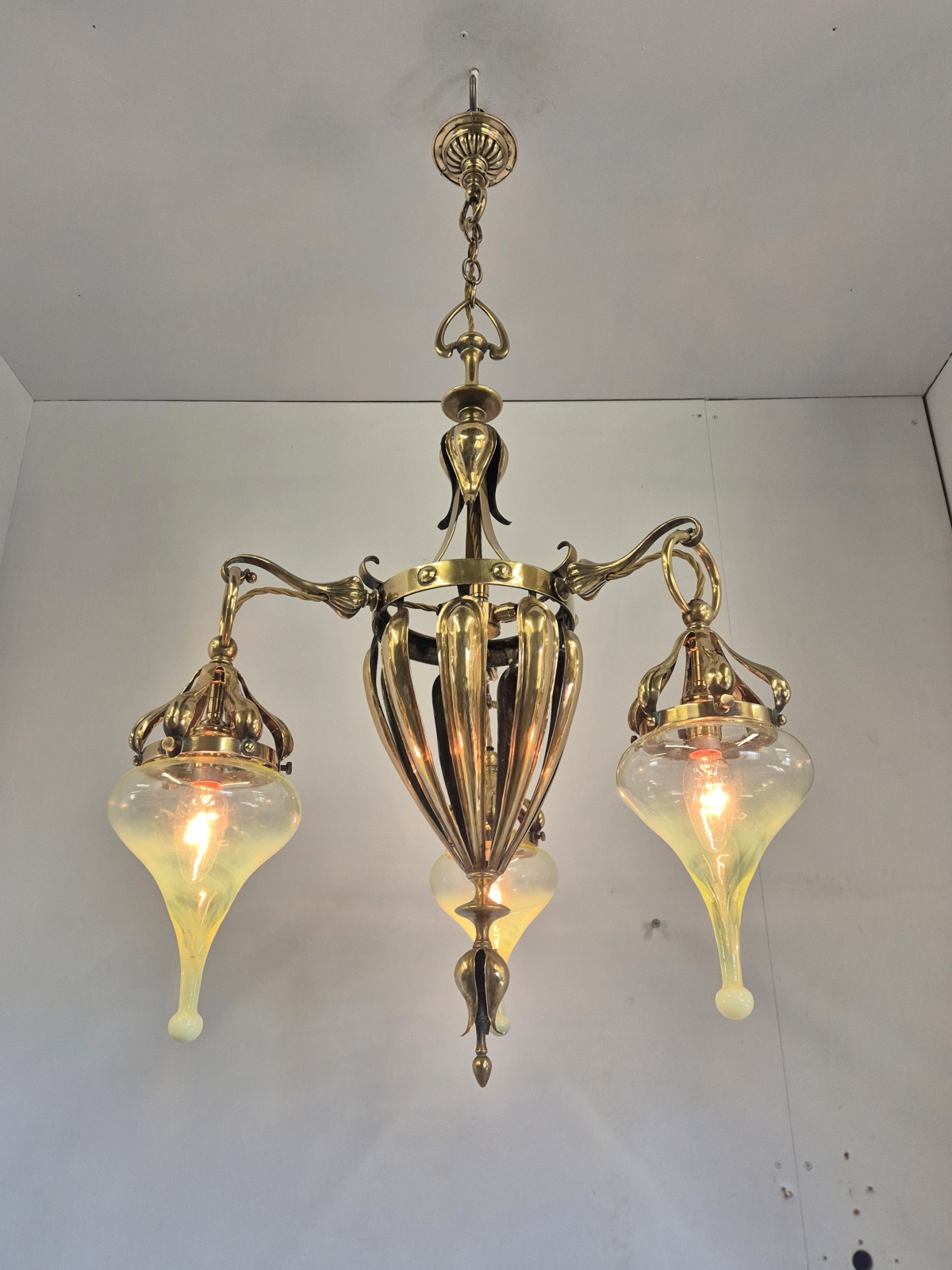 Best & Lloyd, Birmingham | Rare Art Nouveau Chandelier | England c.1900 - Image 4