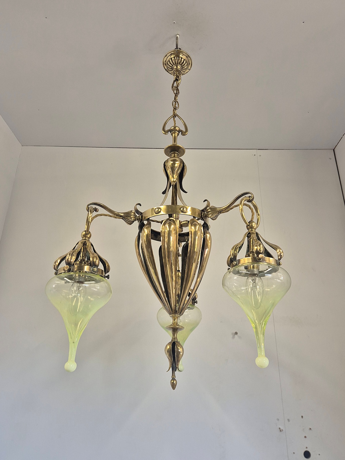 Best & Lloyd, Birmingham | Rare Art Nouveau Chandelier | England c.1900 - Image 5