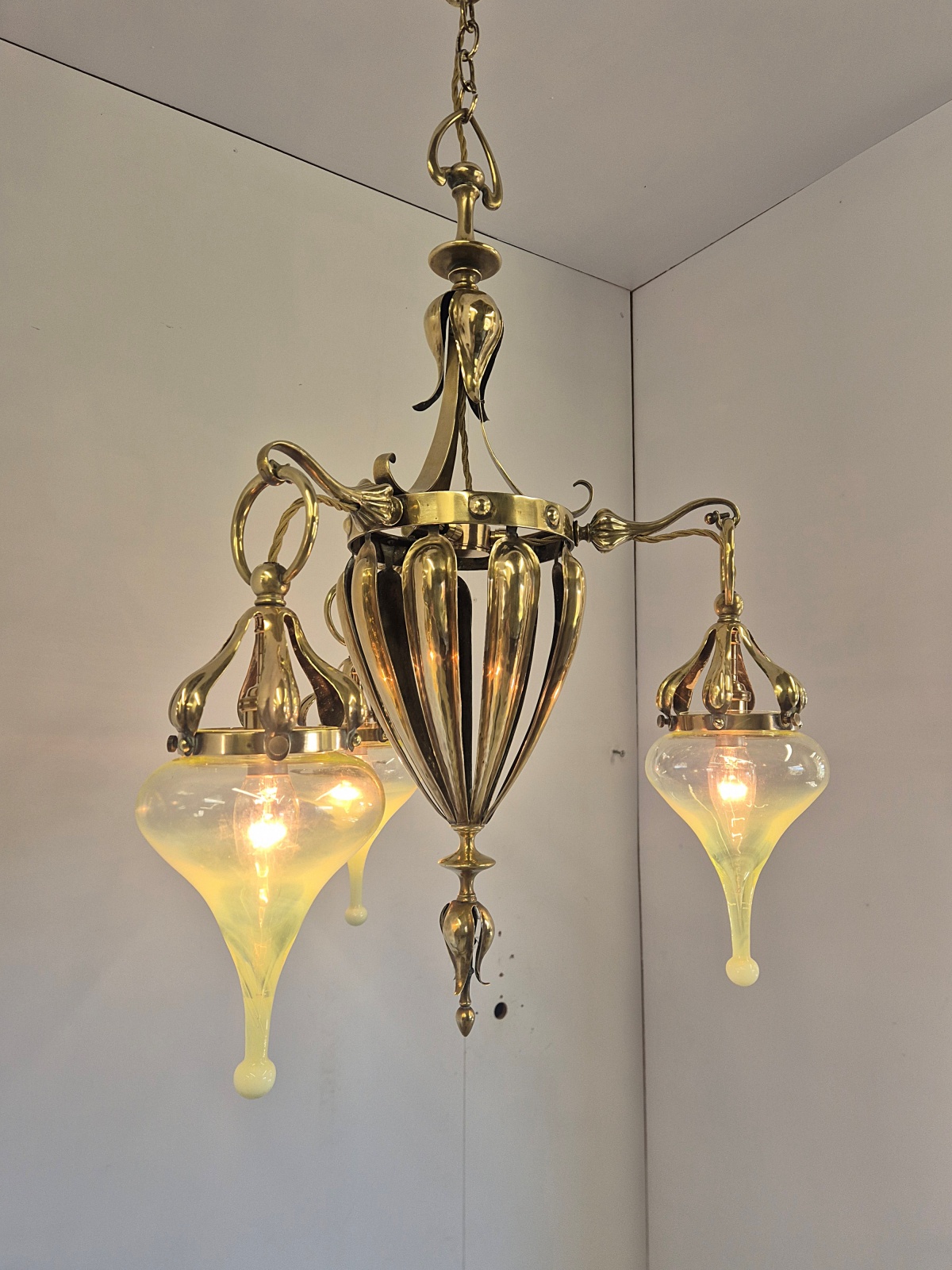 Best & Lloyd, Birmingham | Rare Art Nouveau Chandelier | England c.1900 - Image 6