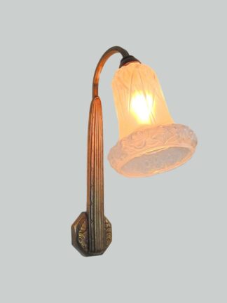 Charles Ranc & Verreries D'Art Lorrain | 2 Single-Arm Art Deco Wall Lights | SOLD